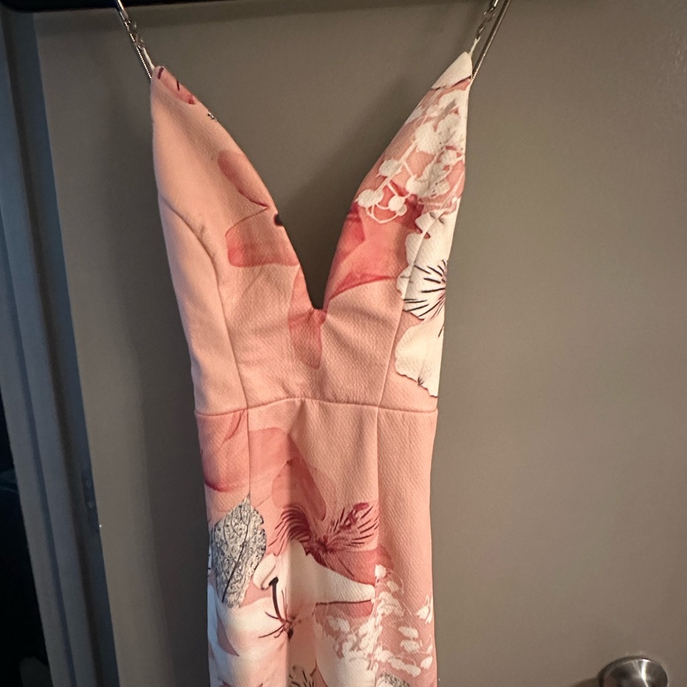Floral Pink Mini Dress